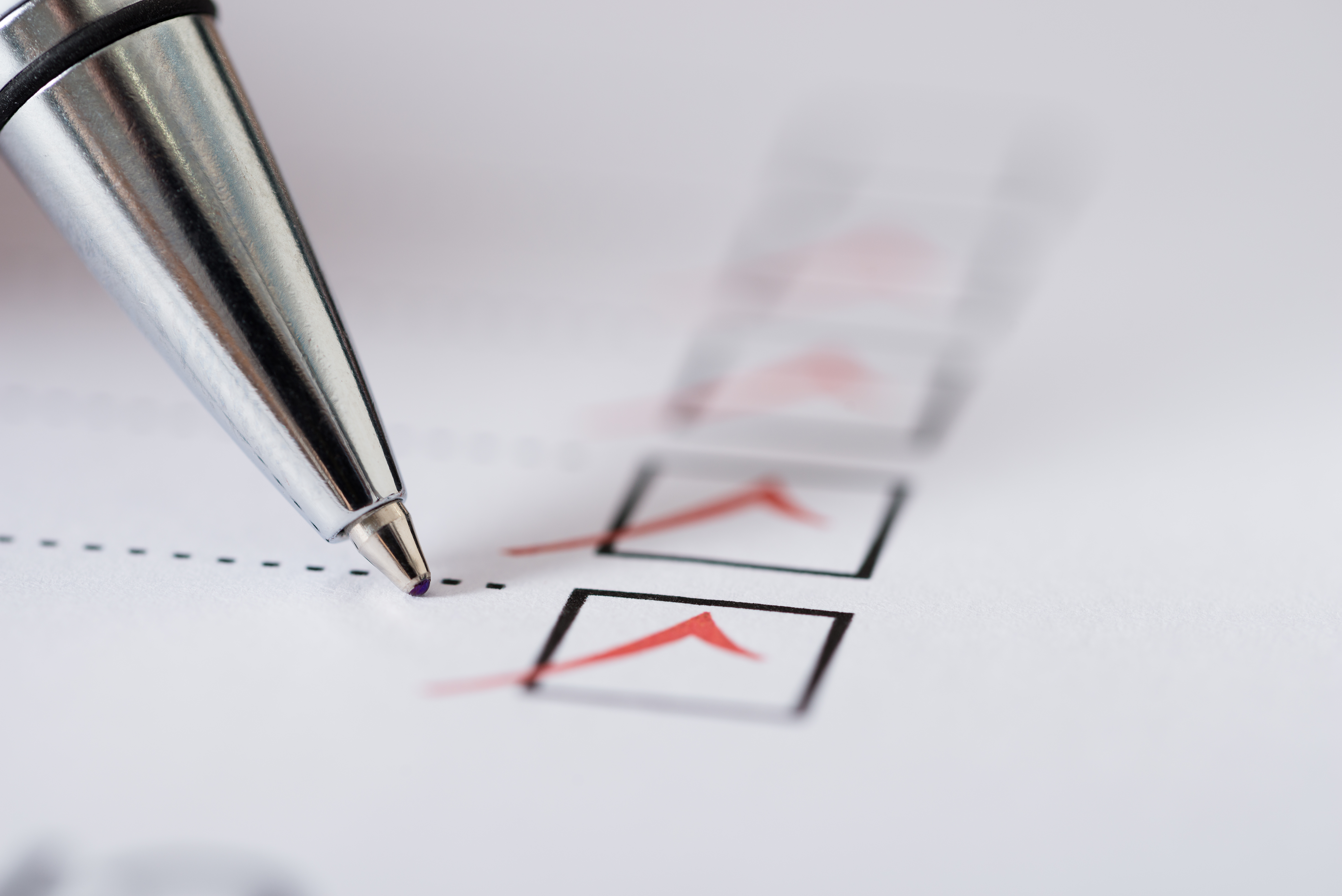 Bilde av et spørreskjema