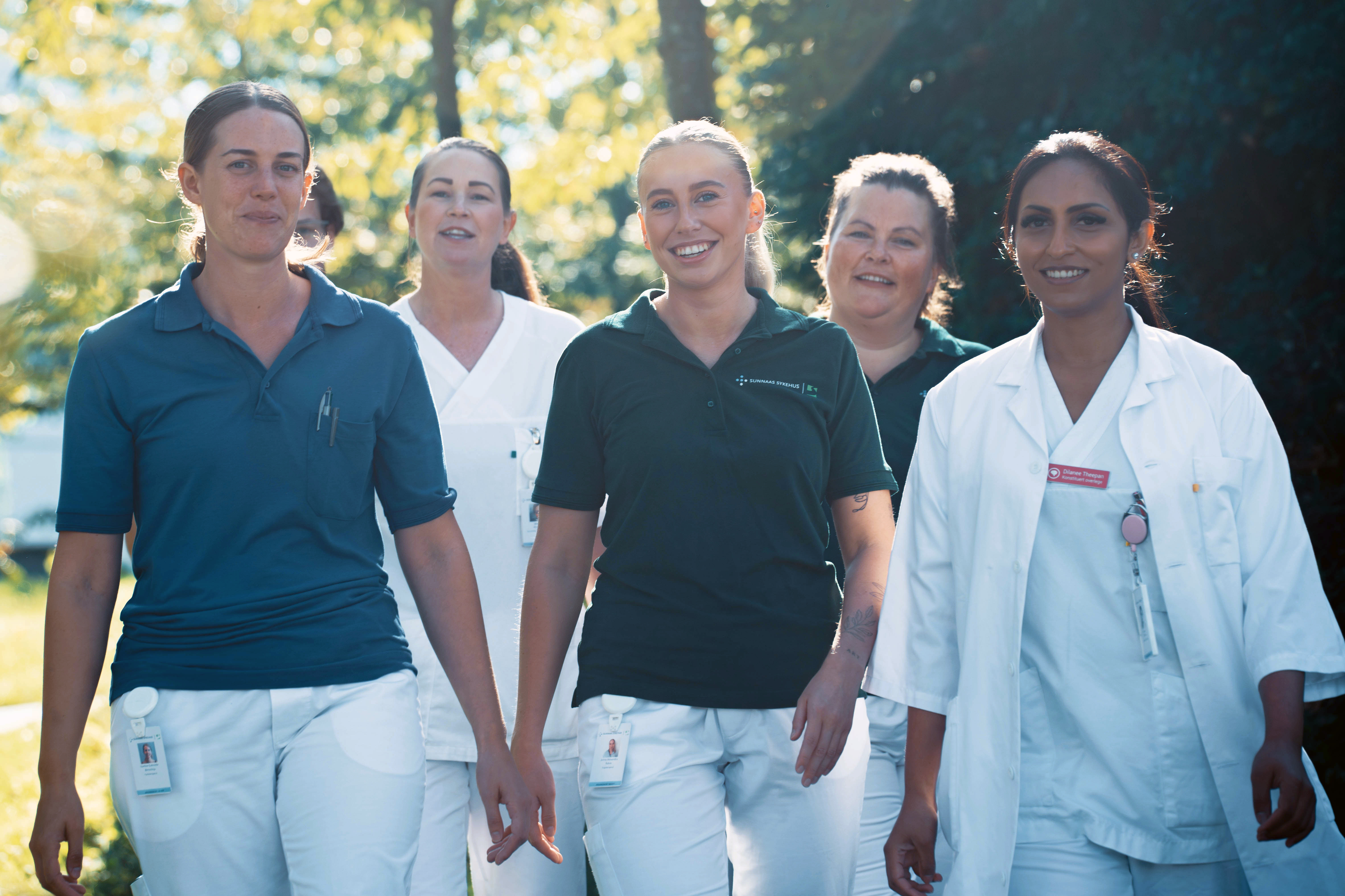 Helsepersonell kvinner og menn