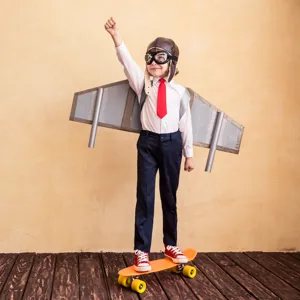 Illustrasjonsbilde av superheltgutt