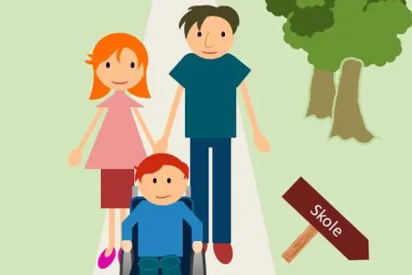 foreldere og barn med ryggmargsbrokk