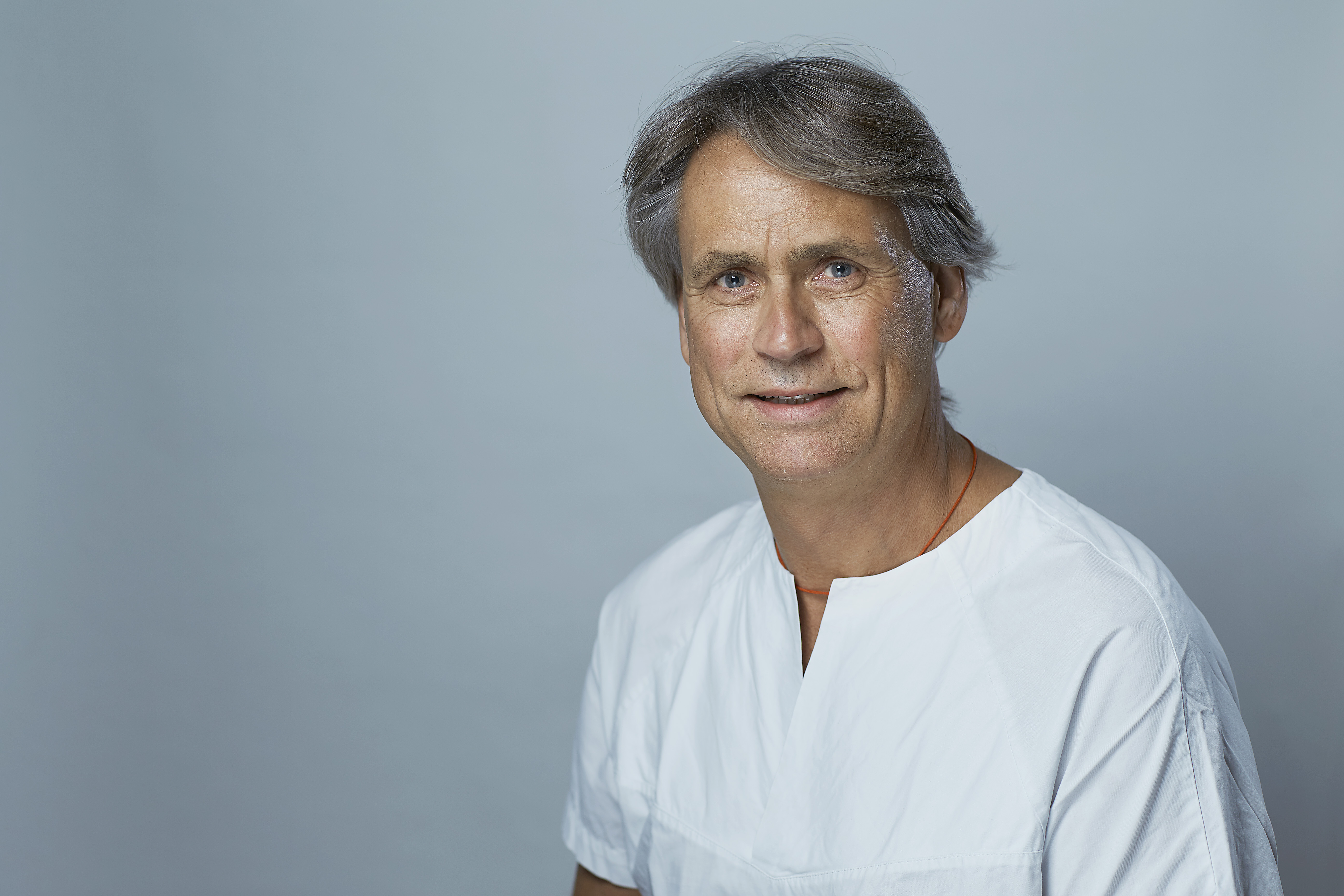 A man with a white shirt