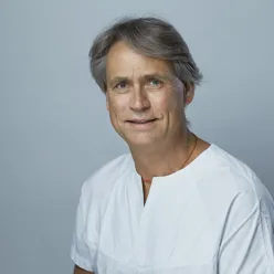 A man with a white shirt