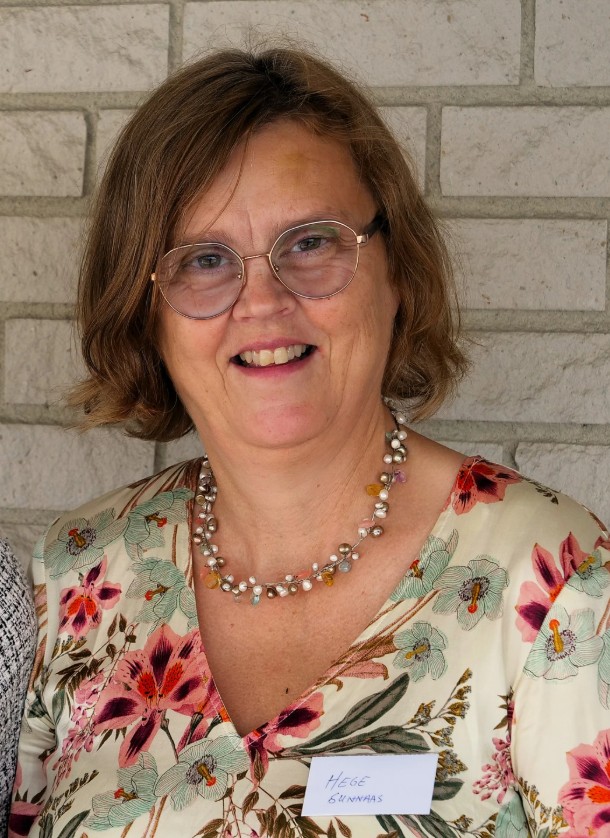 A woman wearing glasses