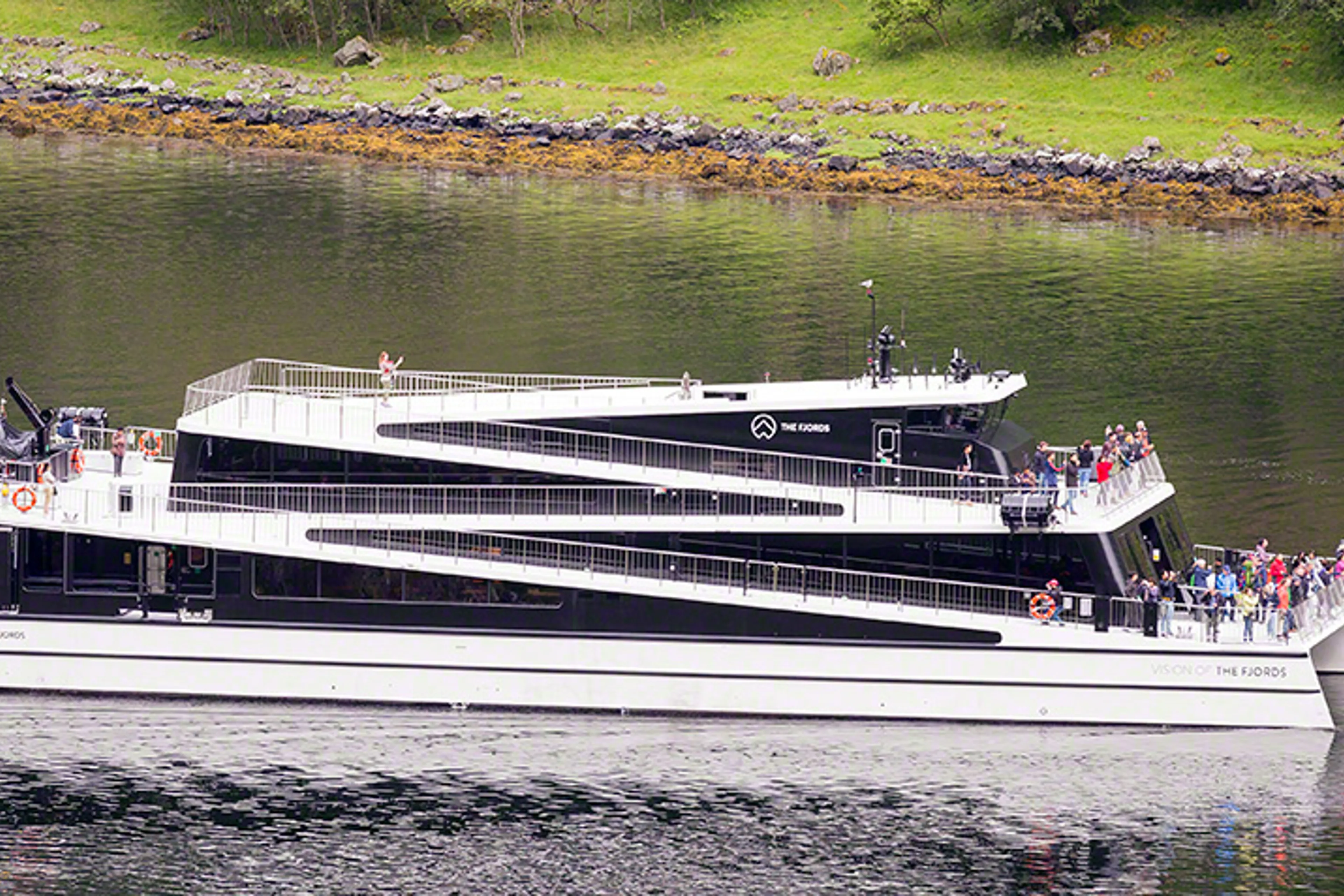 A boat with people on it