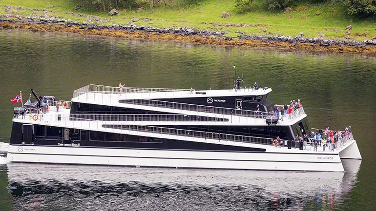 A boat with people on it