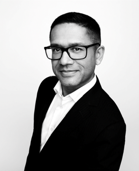 A man wearing glasses
