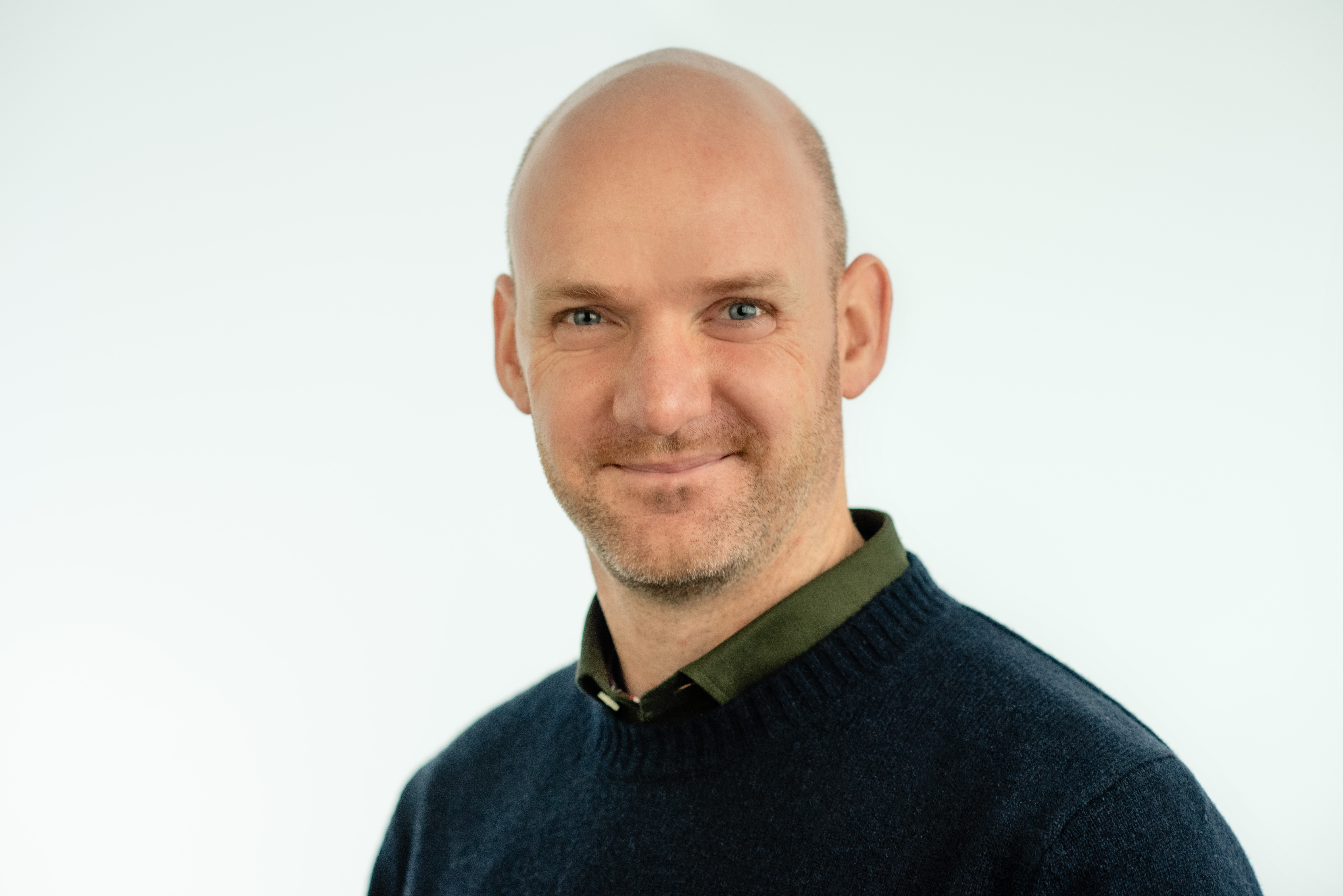 A man in a black shirt