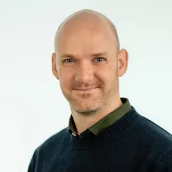 A man in a black shirt