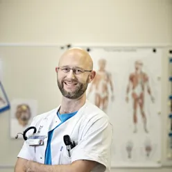 Doctor with glasses