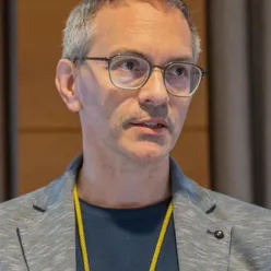 A man wearing glasses