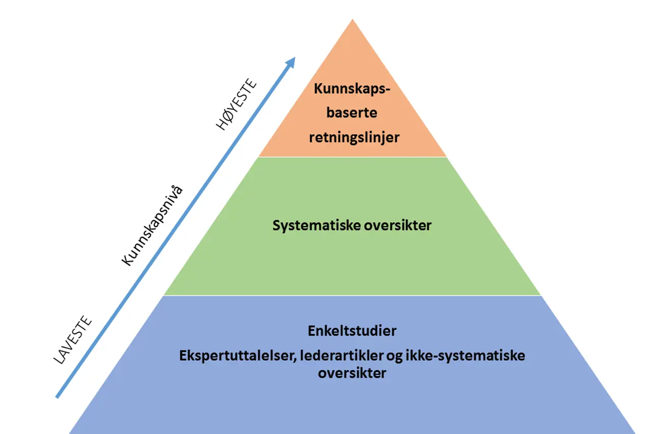 Illustarsjon av kunnskapspyramiden