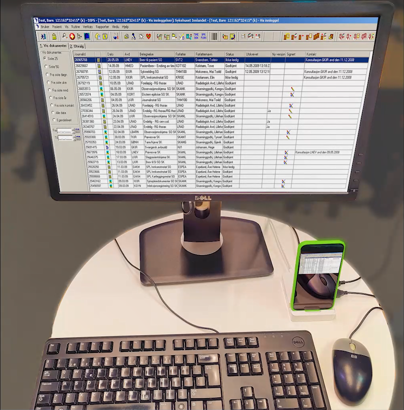 Illustrasjonsbilde dockingstasjon