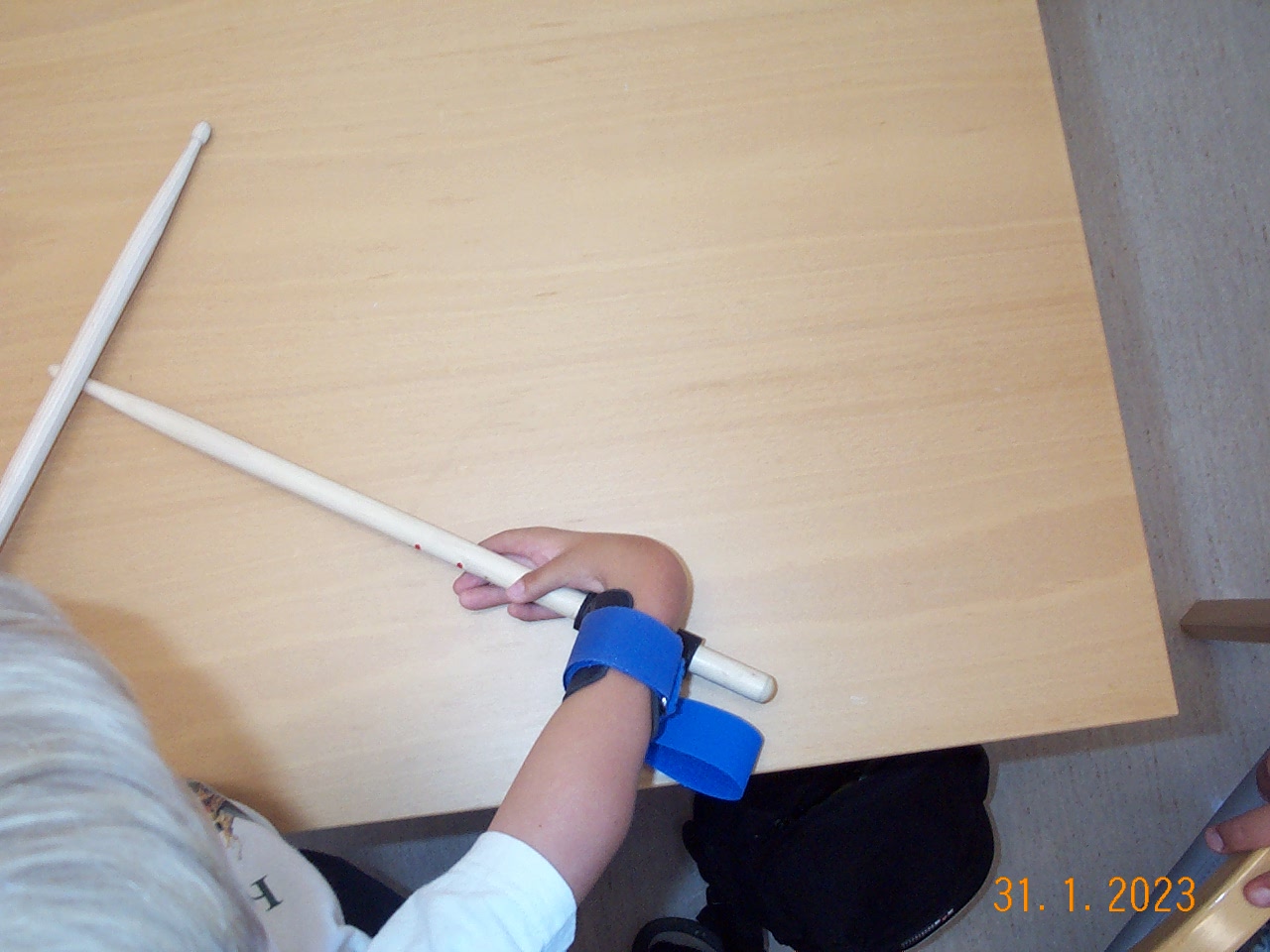 Bilde av spesialtilpasset grep til trommestikker