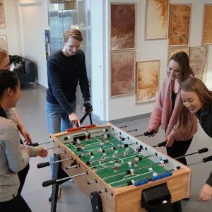 Ungdomsrådet spiller fussball