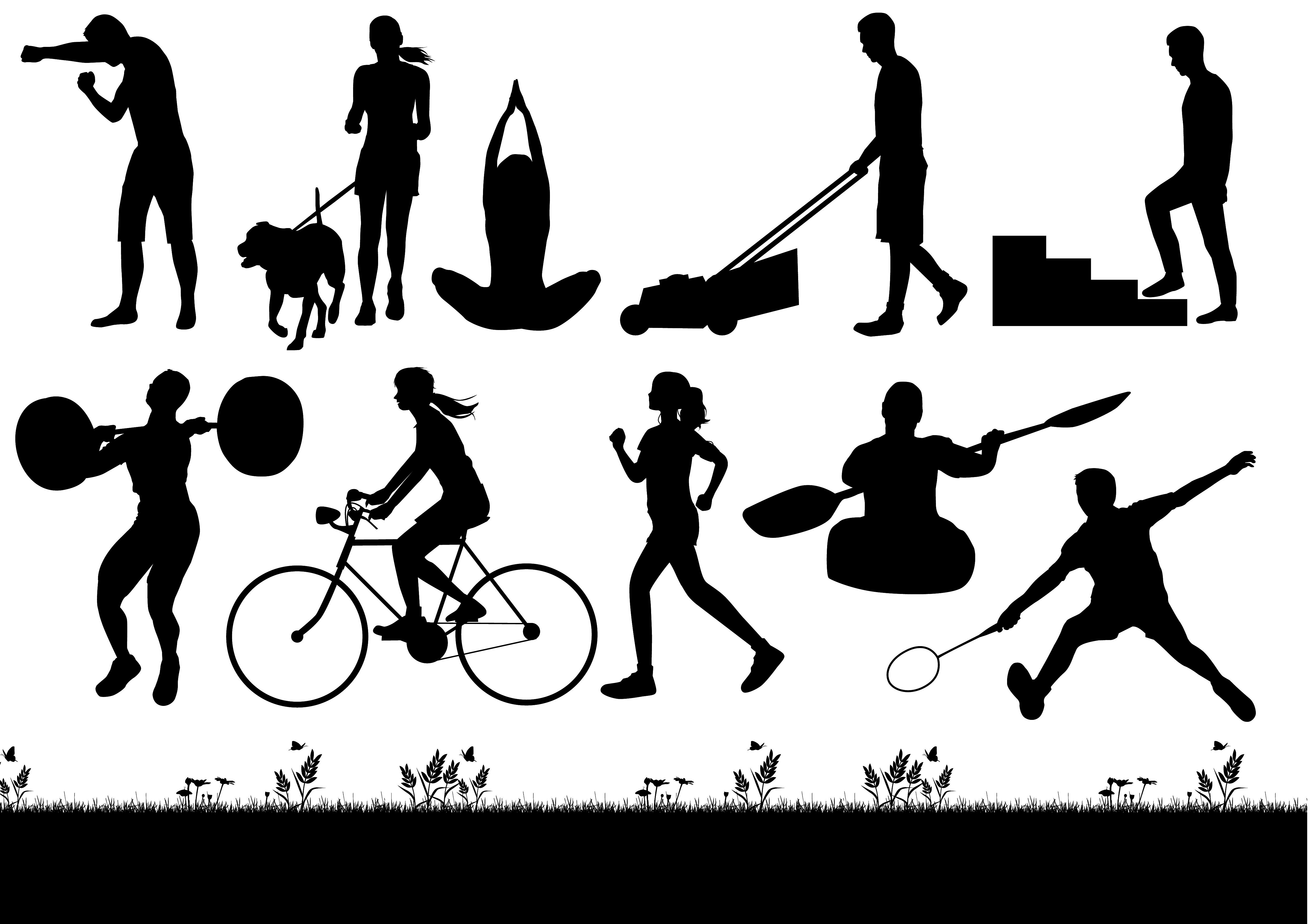 Illustrasjon fysisk aktivitet og trening