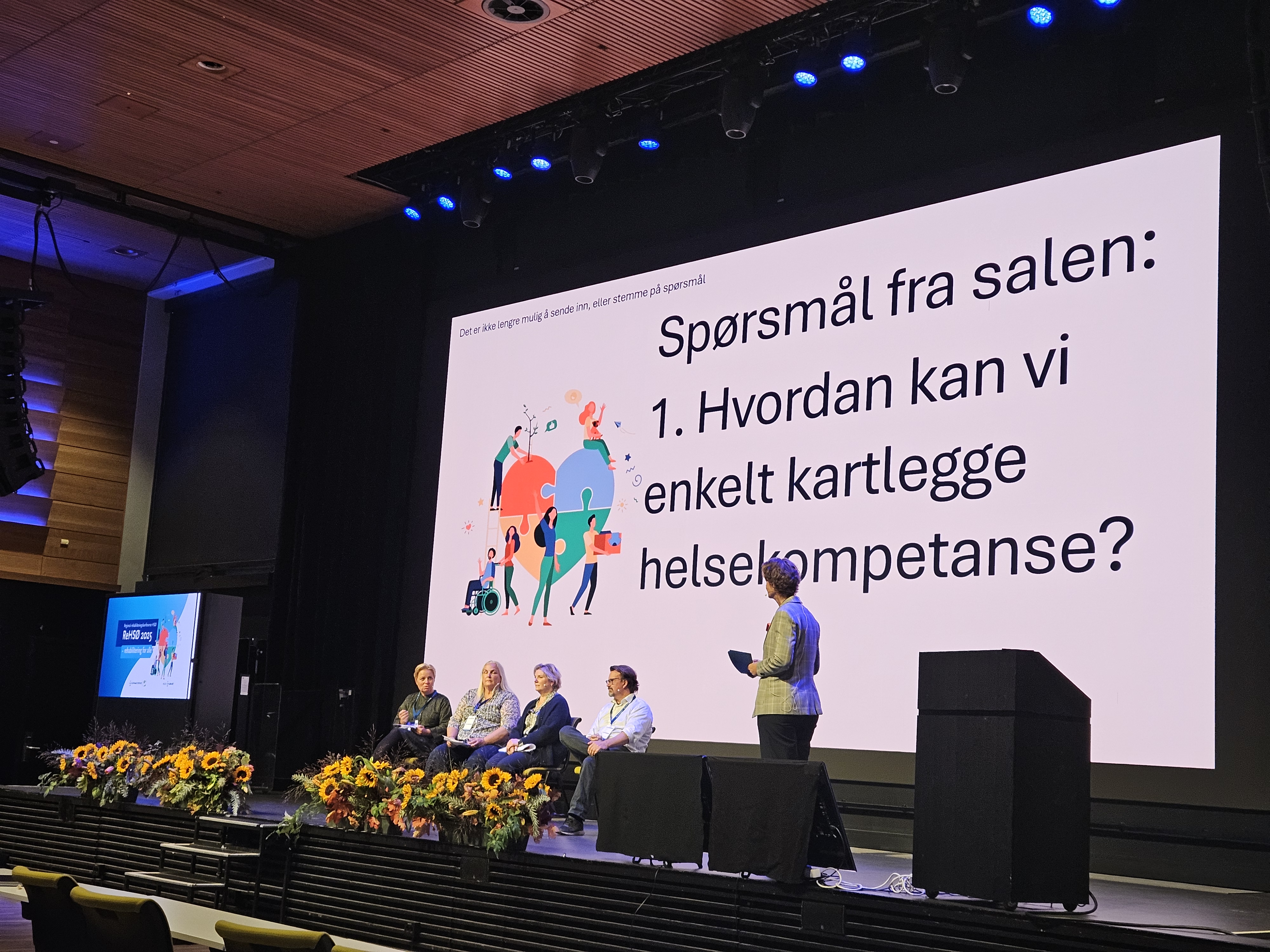 En person som holder en presentasjon