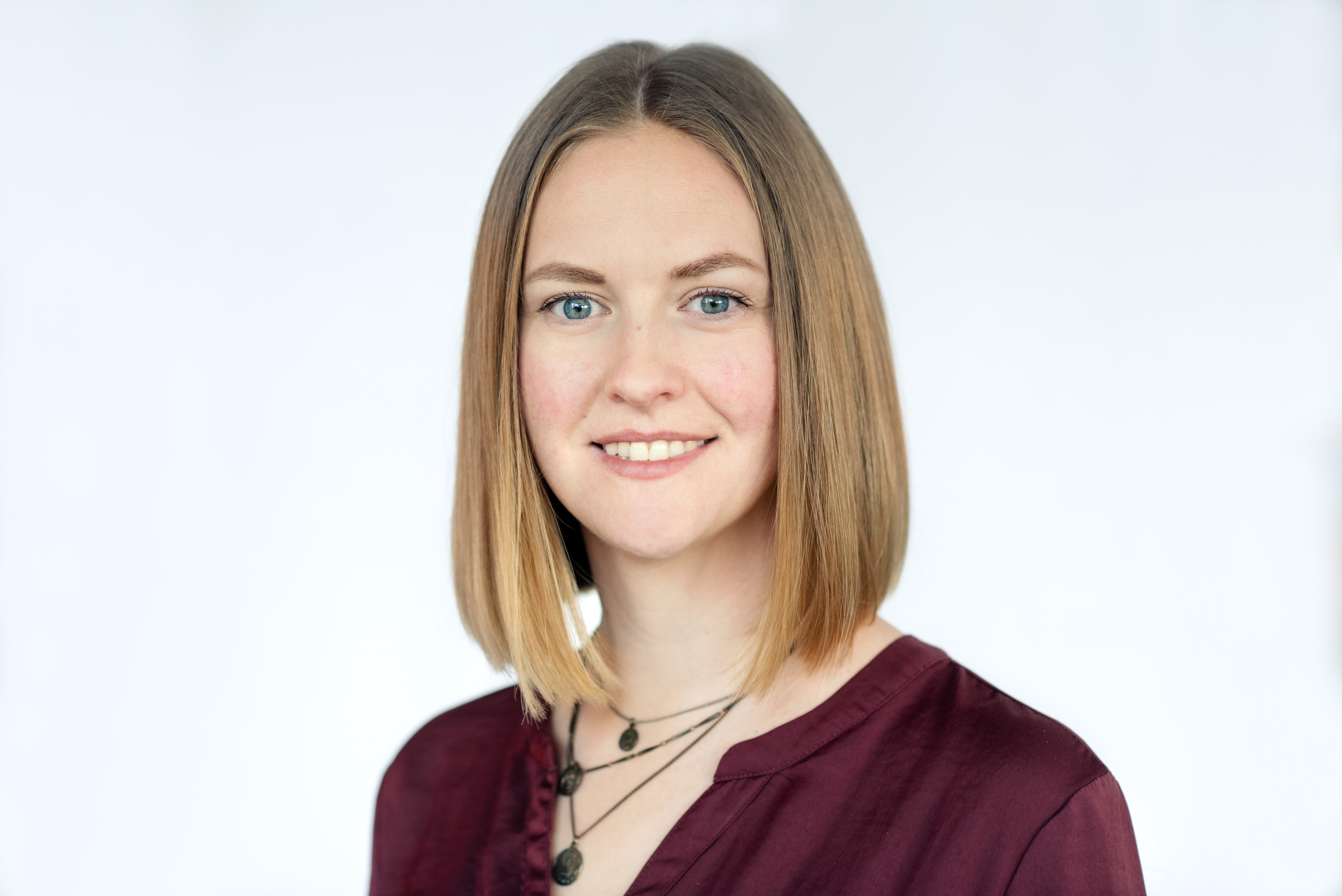 En person med langt hår