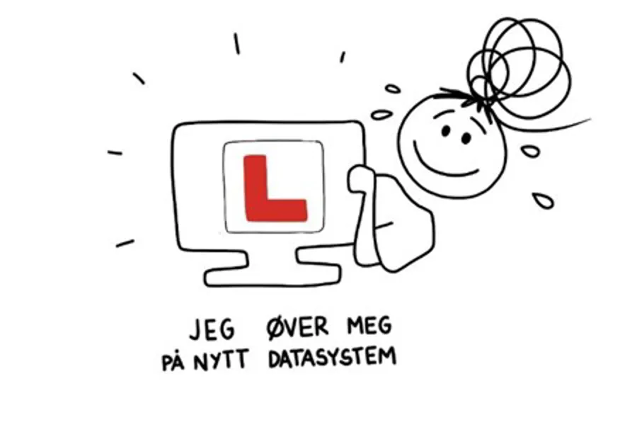 Grafikk – tekst jeg øver meg på nytt datasystem